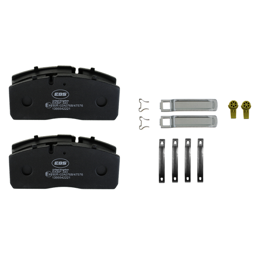 EBS EKBP.340 BRAKE PAD SET E11 - C/W FITTING KIT
