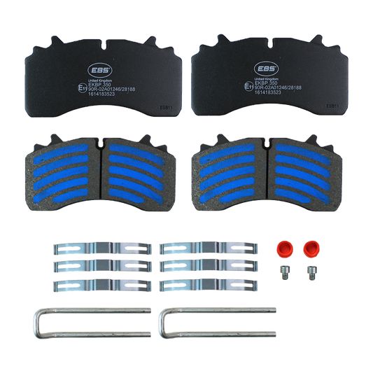 EBS EKBP.350 BRAKE PAD SET E11 - C/W FITTING KIT
