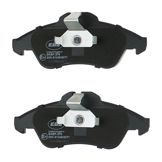 EBS EKBP.576 BRAKE PAD SET E11 - C/W FITTING CLIPS
