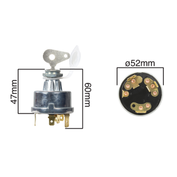 Heavy Duty Rotary Ignition Switch
