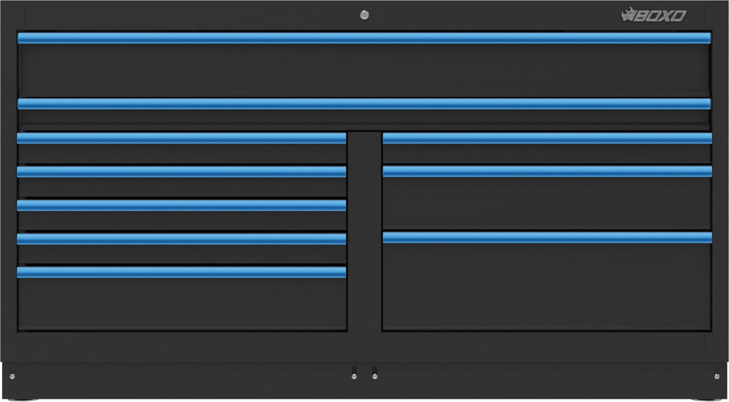 BOXO OSM 68" 10 Drawer Double Base Cabinet - Trim Variations Available
