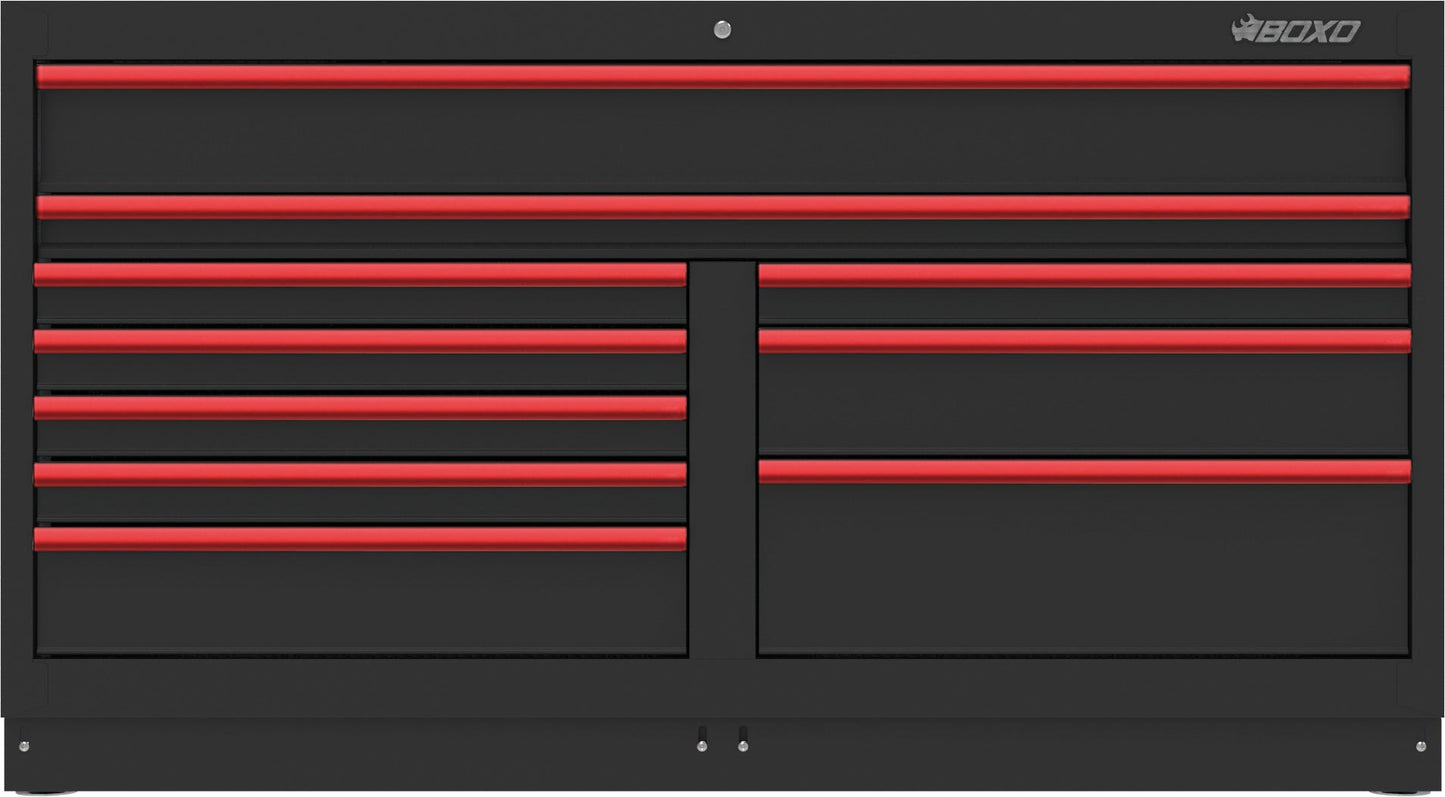 BOXO OSM 68" 10 Drawer Double Base Cabinet - Trim Variations Available