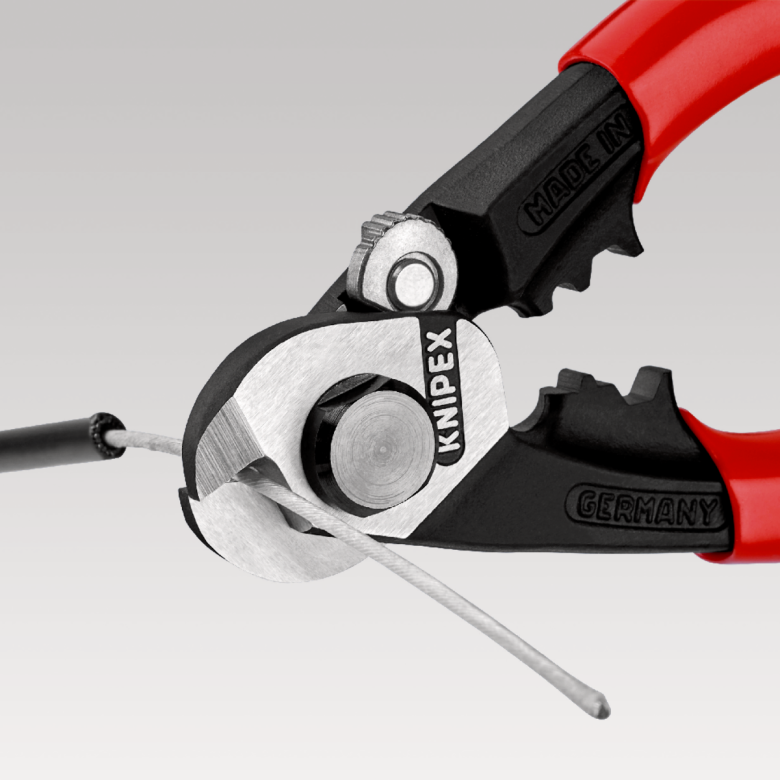 KNIPEX Wire Rope Cutter - 190mm Ø2.5/4/5/7mm