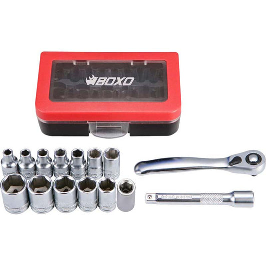 15PC 1/4" SOCKET SET-Boxo-Equipment