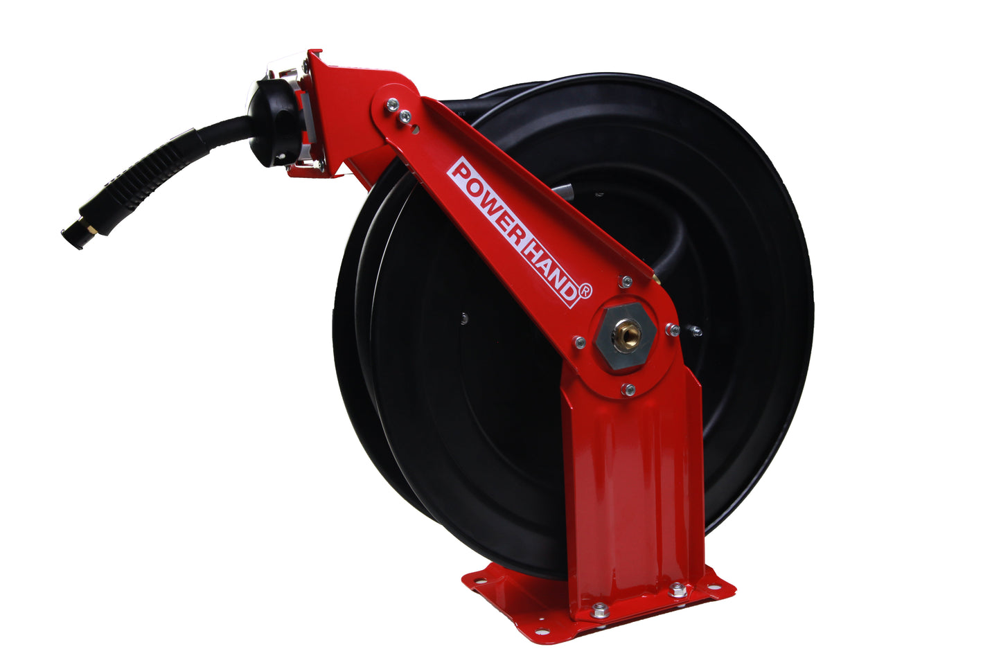 POWERHAND 3/8" Retractable Double Arm Air Hose Reel - 15m