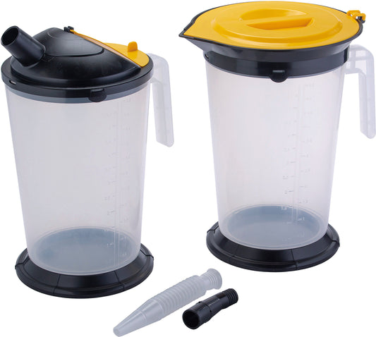 POWERHAND 5l Oil Measurement Flask - Twin Pack