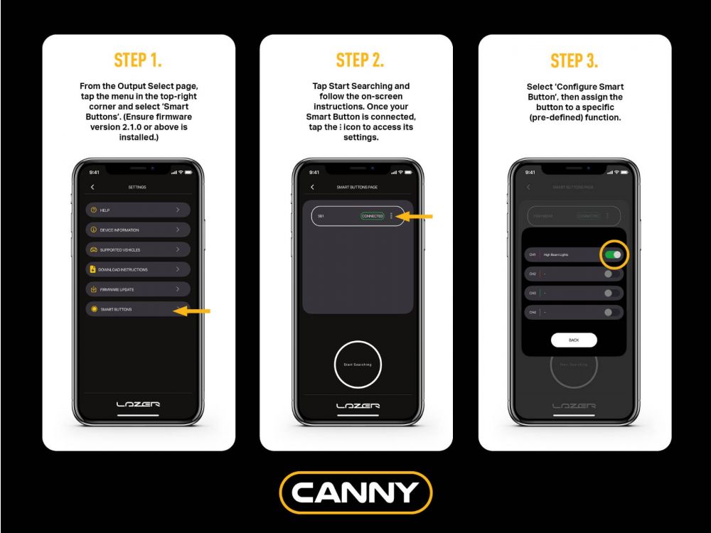 LAZER LAMPS CANNY Smart Button