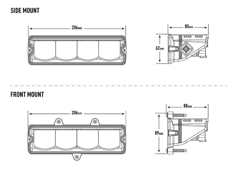 LAZER LAMPS Carbon-4 Drive (Gen3) - Side Mount