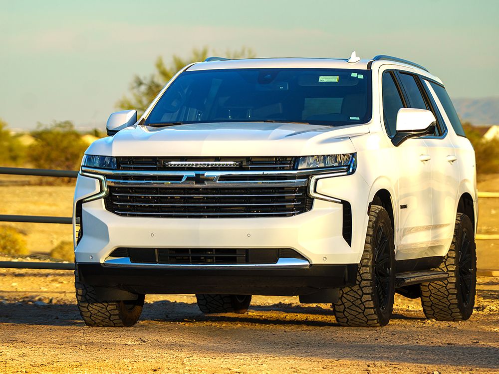 LAZER LAMPS Chevrolet Tahoe Premier/RST/LT (2021-2022) and Chevrolet Suburban LT (2021-2024) Grille Mount Kit  (includes: 1x Glide Elite with PL, 1x Grille Mount Brackets, 1x 1L-LP-PL-120)