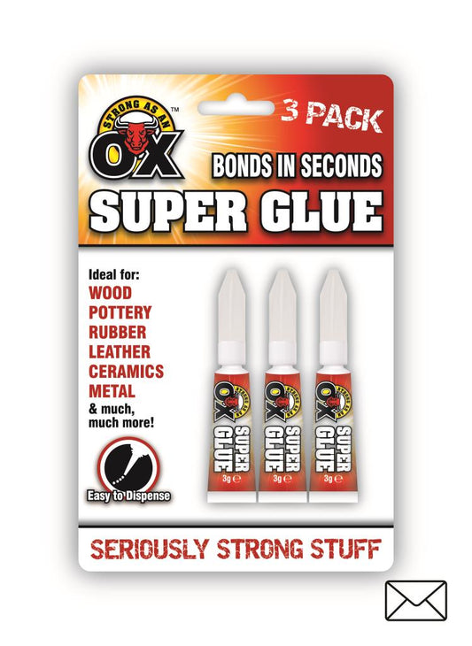 Strong As An Ox Super Glue 3 Pack