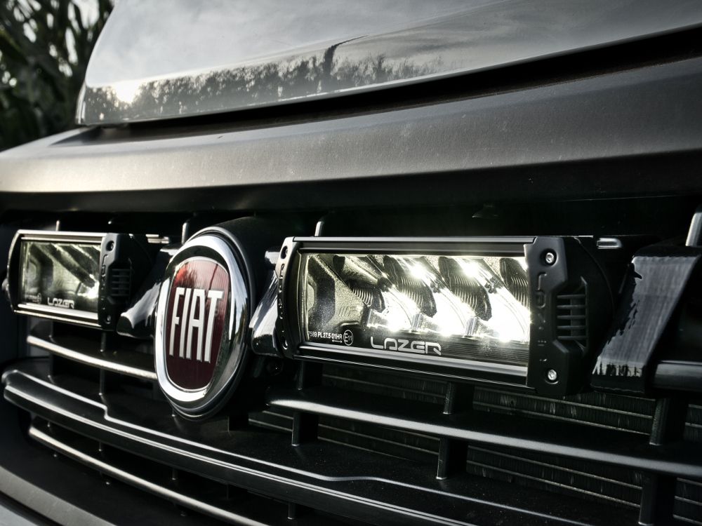 LAZER LAMPS Fiat Ducato (2014-2021) - Grille Mount Kit (includes: 2x Triple-R 750 Std (Gen2), 1x Grille Mount Brackets, 1x 2L-LP-PL-120)