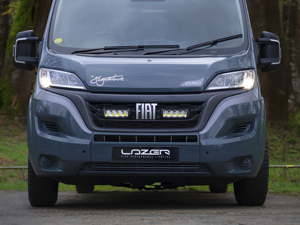 LAZER LAMPS Fiat Ducato (2022+) - Grille Mount Kit (includes: 2x Triple-R 750 Std (Gen2), 1x Grille Mount Brackets, 1x 2L-LP-PL-120)
