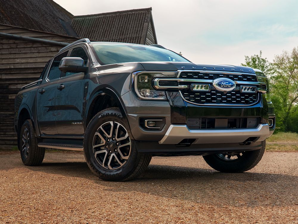 LAZER LAMPS Ford Ranger Platinum (2023+) - Grille Mount Kit (includes: 2x Triple-R 750 Beacon, 1x Grille Mount Brackets, 1x 2L-LP-PL-120)