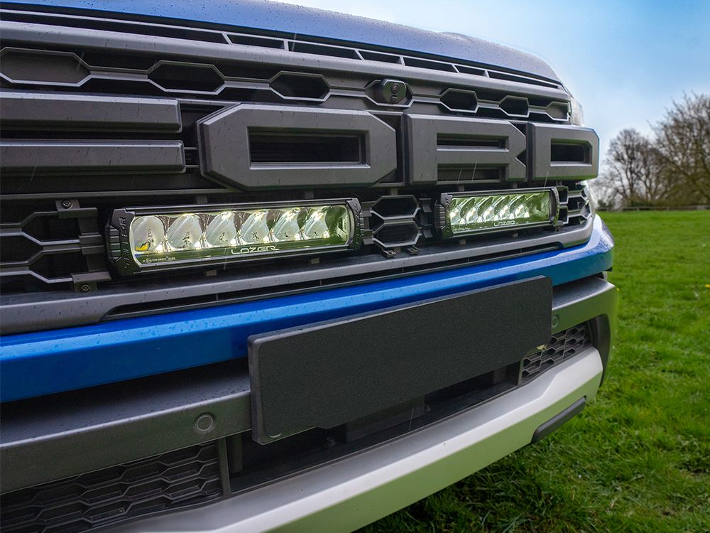 LAZER LAMPS Ford Ranger Raptor (2023-Present) - Grille Mount Kit (includes: 2x Triple-R 850 Elite (Gen2), 1x Grille Mount Brackets, 1x 2L-LP-120)