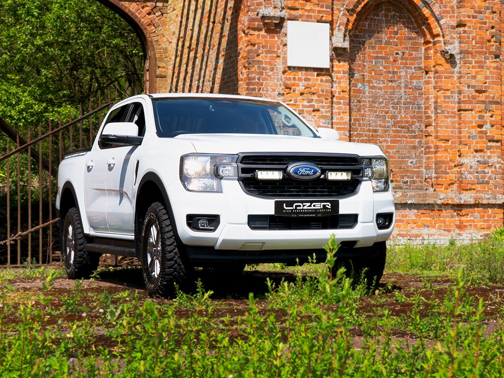 LAZER LAMPS Ford Ranger XL/XLT (2023-Present) - Grille Mount Kit (includes: 2x Triple-R 750 Elite, 1x Grille Mount Brackets, 1x 2L-LP-120)