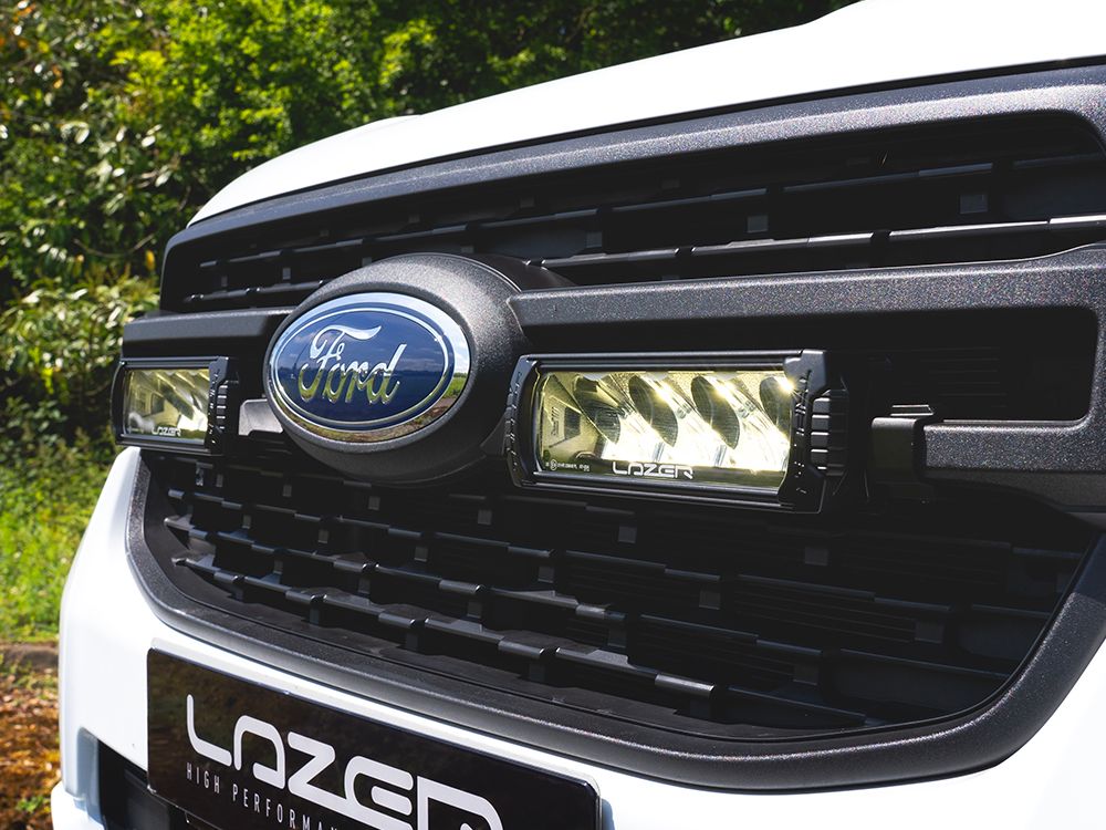 LAZER LAMPS Ford Ranger XL/XLT (2023-Present) - Grille Mount Kit (includes: 2x Triple-R 750 Beacon, 1x Grille Mount Brackets, 1x 2L-LP-6C-120)