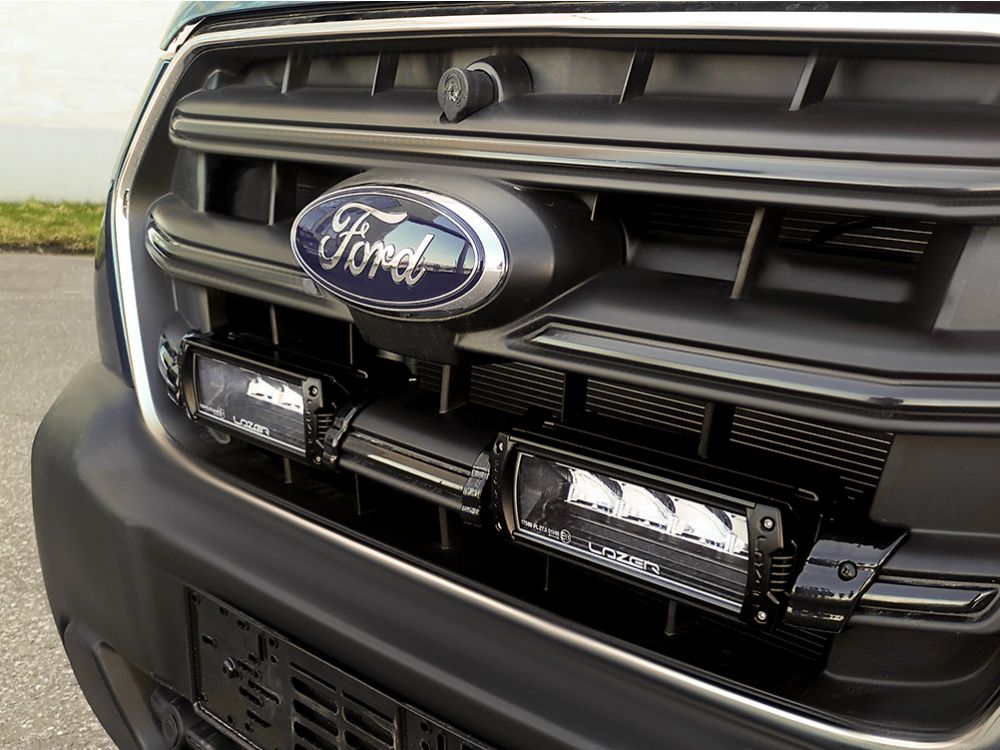LAZER LAMPS Ford Transit (2019+) - Grille Mount Kit (includes: 2x Triple-R 750 Std (Gen2), 1x Grille Mount Brackets, 1x 2L-LP-PL-120)
