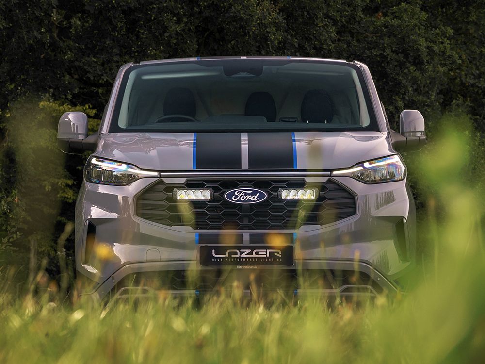 LAZER LAMPS Ford Transit Custom Sport (2024+) - Grille Mount Kit (includes: 2x Triple-R 750 Wide, 1x Grille Mount Brackets, 1x 2L-LP-120)