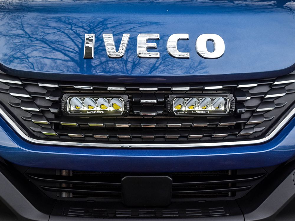 LAZER LAMPS Iveco Daily (2019-2021) - Grille Mount Kit (includes: 2x Triple-R 750 Std (Gen2), 1x Grille Mount Brackets, 1x 2L-LP-PL-120)