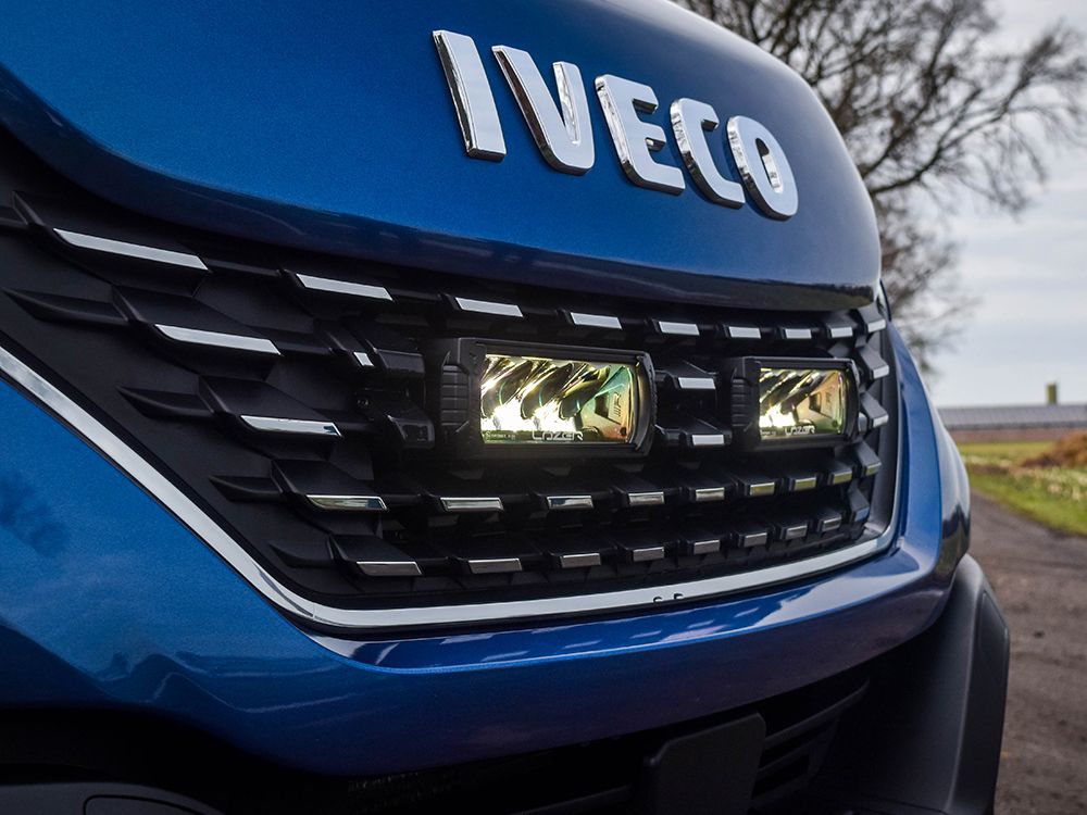 LAZER LAMPS Iveco Daily (2019-2021) - Grille Mount Kit (includes: 2x Triple-R 750 Wide, 1x Grille Mount Brackets, 1x 2L-LP-120)