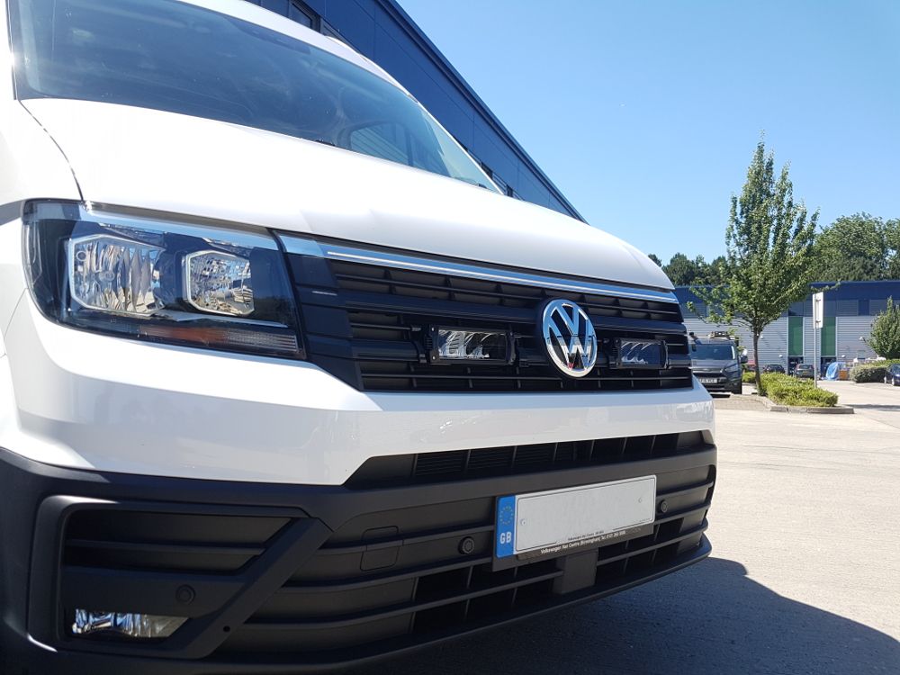 LAZER LAMPS VW Crafter (2017-Present) - Grille Mount Kit (includes: 2x Triple-R 750 Beacon, 1x Grille Mount Brackets, 1x 2L-LP-6C-120)