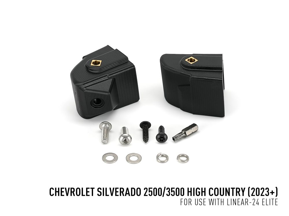 LAZER LAMPS Chevrolet Silverado 2500/3500 High Country - Grille Mount Kit (includes: 1x Linear-24 Elite, 1x Grille Mount Brackets, 1x 1L-LP-120)
