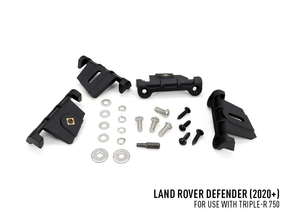 LAZER LAMPS Land Rover Defender (2020-Present) Grille Mount Kit (includes: 2x Triple-R 750 Beacon, 1x Grille Mount Brackets, 1x 2L-LP-6C-120)