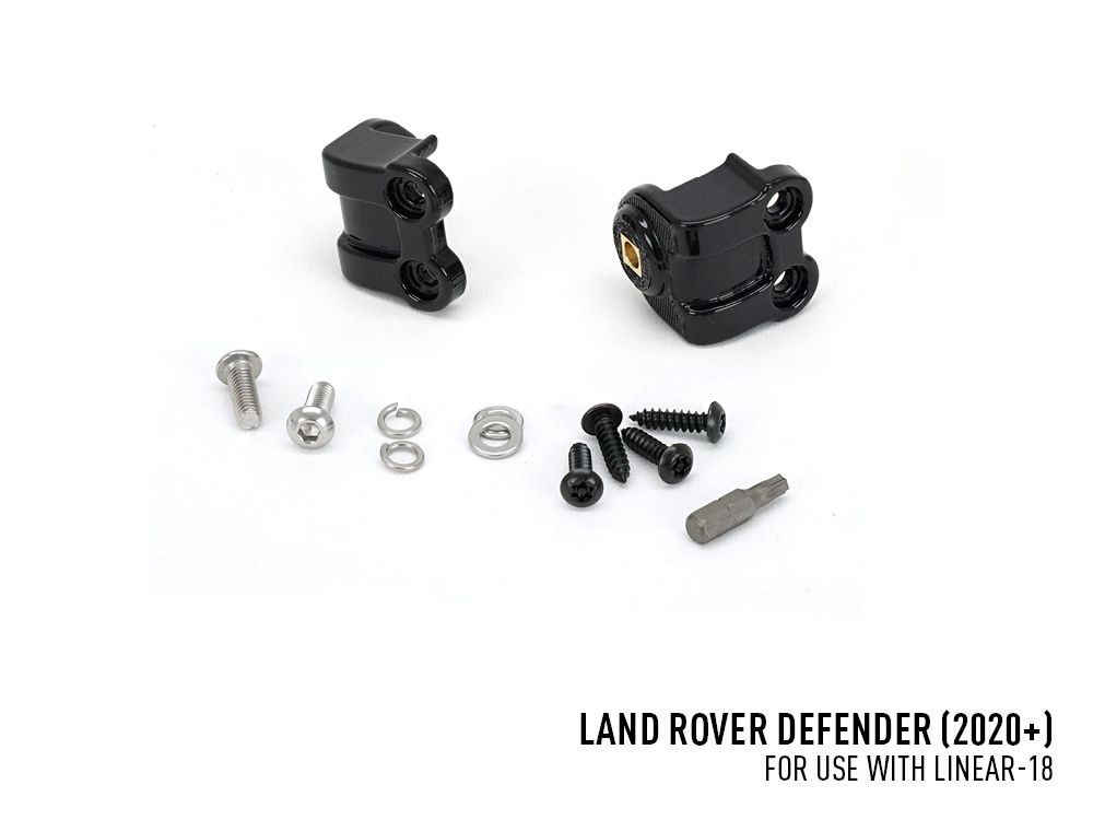 LAZER LAMPS Land Rover Defender (2020-Present) - Grille Mount Kit (includes: 1x Linear-18 Elite, 1x Grille Mount Brackets, 1x 1L-LP-120)