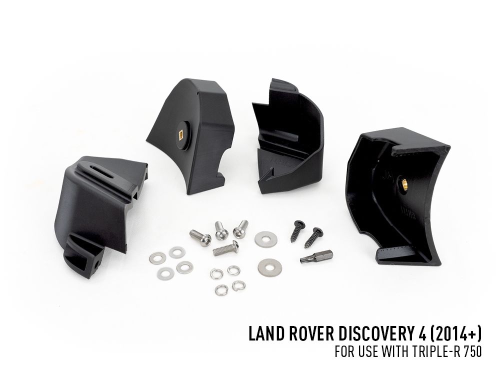 LAZER LAMPS Land Rover Discovery4 (2014-2016) - Grille Mount Kit (includes: 2x Triple-R 750 Beacon, 1x Grille Mount Brackets, 1x 2L-LP-6C-120)