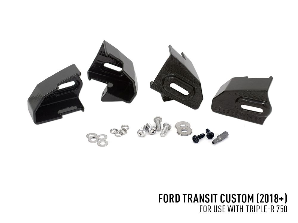 LAZER LAMPS Ford Transit Custom (2018-2022) - Grille Mount Kit (includes: 2x Triple-R 750 Std (Gen2), 1x Grille Mount Brackets, 1x 2L-LP-PL-120)