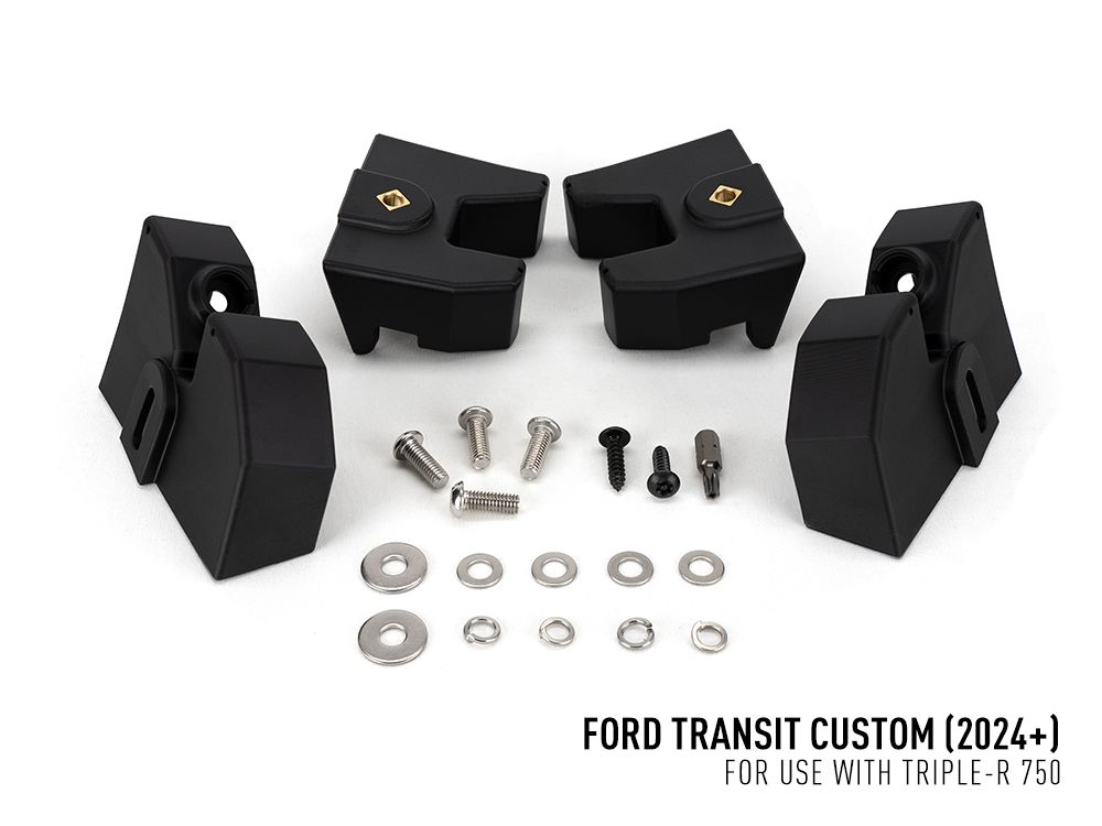 LAZER LAMPS Ford Transit Custom (2024+) - Grille Mount Kit (includes: 2x Triple-R 750 Elite (Gen2), 1x Grille Mount Brackets, 1x 2L-LP-120)