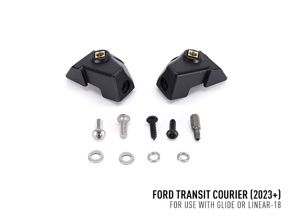 LAZER LAMPS Ford Transit Courier (2023+) - Grille Mount Kit (includes: 1x Glide Elite with PL, 1x Grille Mount Brackets, 1x 1L-LP-PL-120)