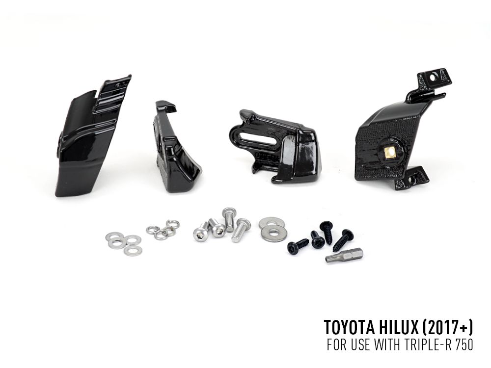 LAZER LAMPS Toyota Hilux (2017-2020) - Grille Mount Kit (includes: 2x Triple-R 750 Elite (Gen2), 1x Grille Mount Brackets, 1x 2L-LP-120)