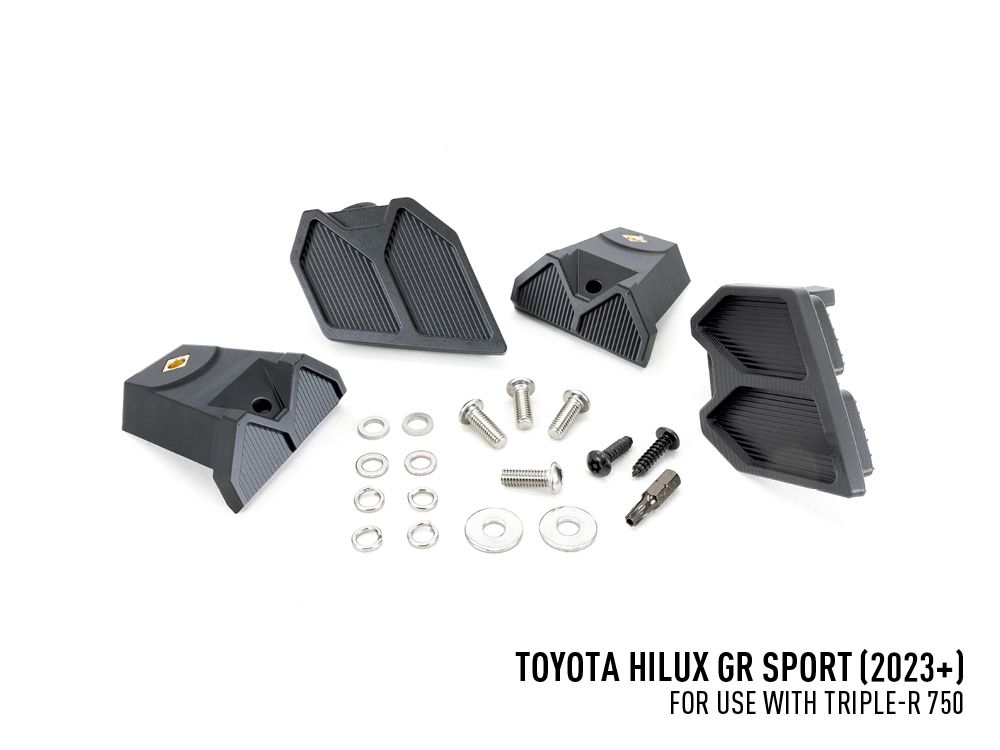 LAZER LAMPS Toyota Hilux GR Sport (2023 - 2024) - Grille Mount Kit (includes: 2x Triple-R 750 Elite, 1x Grille Mount Brackets, 1x 2L-LP-120)
