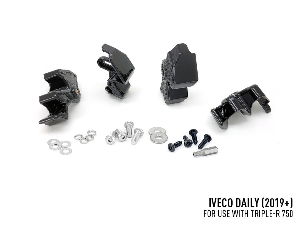 LAZER LAMPS Iveco Daily (2019-2021) - Grille Mount Kit (includes: 2x Triple-R 750 Std (Gen2), 1x Grille Mount Brackets, 1x 2L-LP-PL-120)