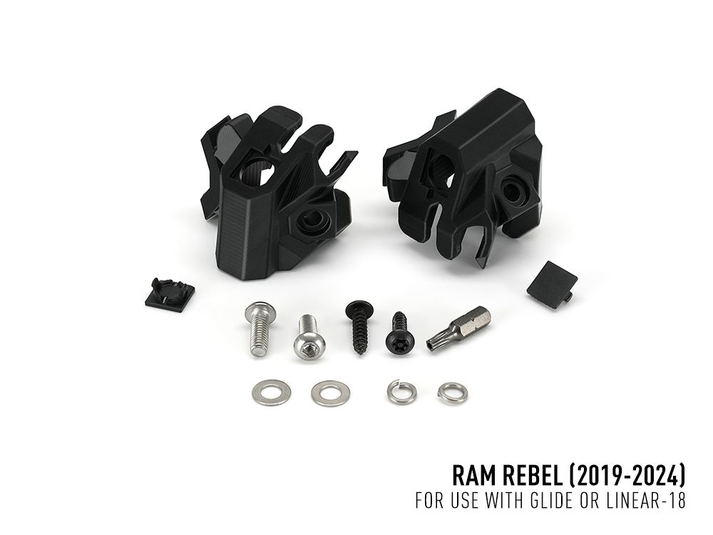 LAZER LAMPS RAM Rebel (2019-2024) - Grille Mount Kit (includes: 1 x Glite Elite with Position Light, 1 x GM-REBEL-01K, 1 x 1L-LP-120)