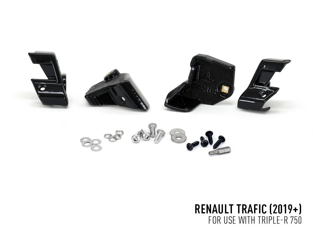 LAZER LAMPS Renault Trafic (2019-2022) - Grille Mount Kit - Wide (includes: 2x Triple-R 750 Wide, 1x Grille Mount BracketsK, 1x 2L-LP-120)