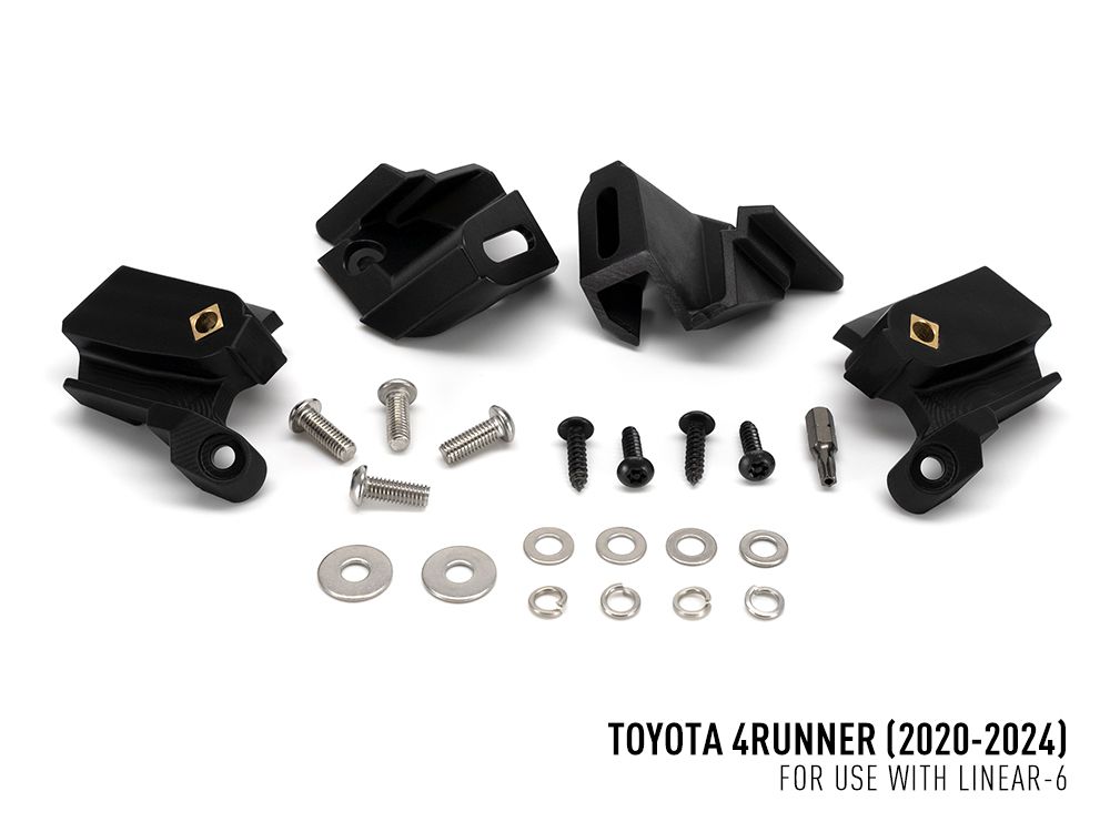 LAZER LAMPS Toyota 4Runner (2020-2024) - Grille Mount Kit (includes: 2x Linear-6, 1x Grille Mount Brackets, 1x 2L-LP-120)