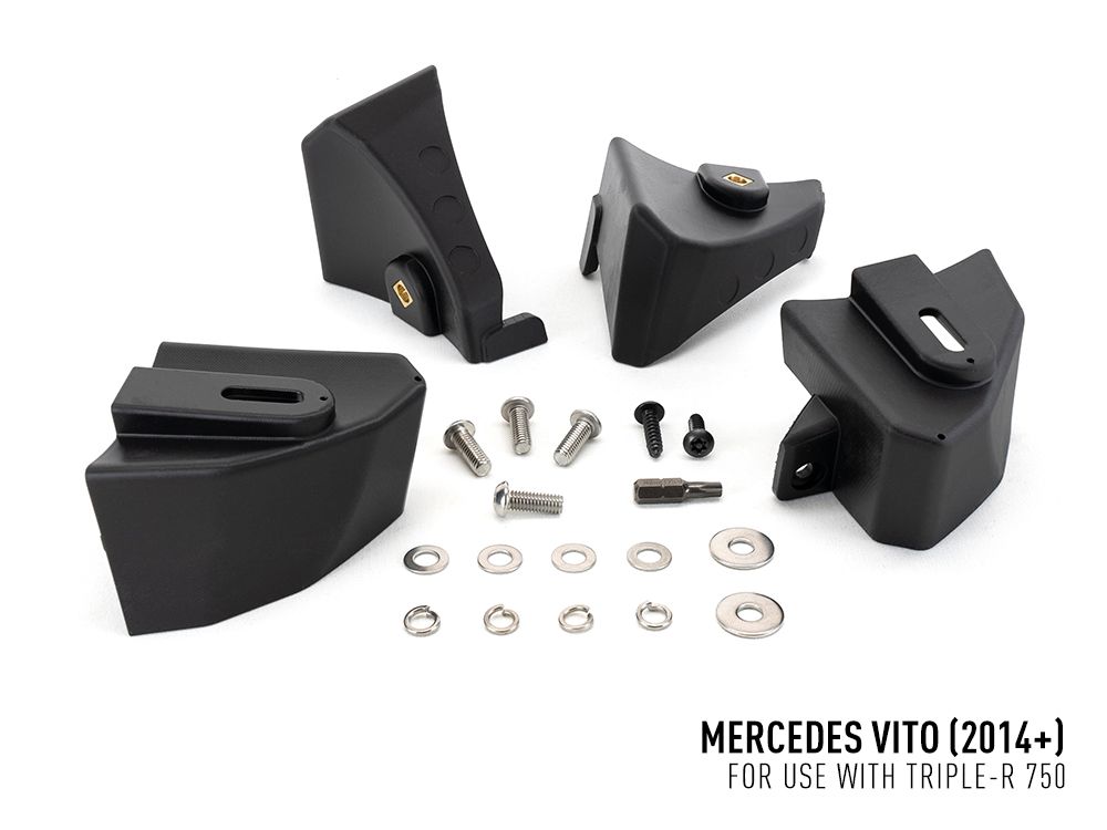 LAZER LAMPS Mercedes Vito (2014-2019) - Grille Mount Kit (includes: 2x Triple-R 750 Std (Gen2), 1x Grille Mount Brackets, 1x 2L-LP-PL-120)