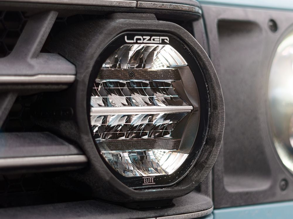 LAZER LAMPS Ineos Grenadier (2023-Present) - Grille Mount Kit (includes: 2x Sentinel 7" Elite, 1x Grille Mount Brackets, 1x 2L-LP-120)