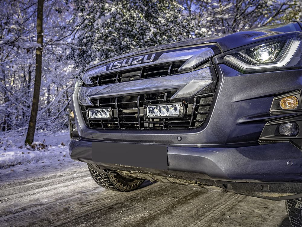 LAZER LAMPS Isuzu D-Max (2021-2022) Grille Mount Kit (includes: 2 x Triple-R 750 Beacon, 1 x GM-DMAX-01K, 1 x 2L-LP-6C-120)