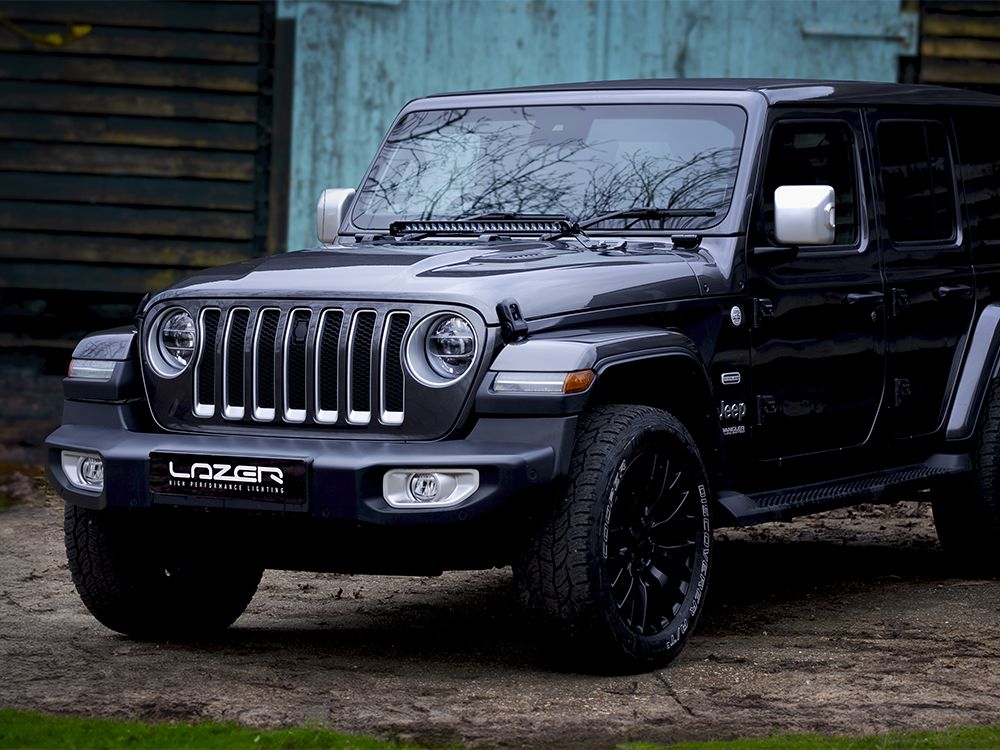 LAZER LAMPS Jeep Wrangler JL (2017+) - Bonnet Mount (for Linear-24)