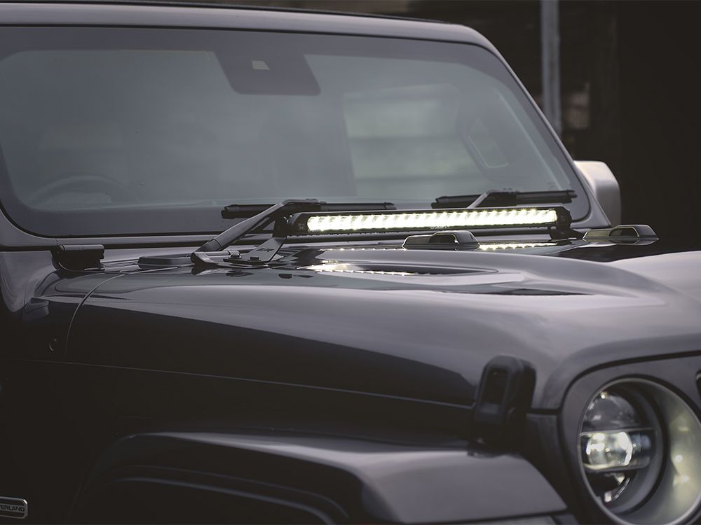 LAZER LAMPS Jeep Wrangler JL (2017+) - Bonnet Mount (for Linear-36)