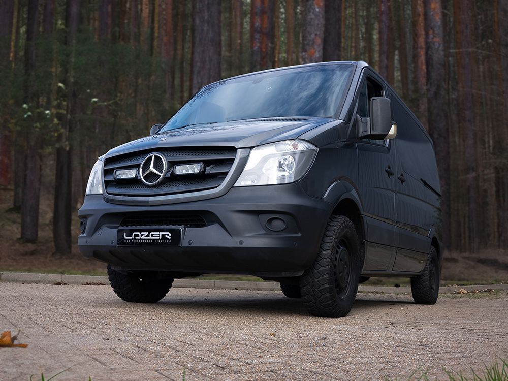 LAZER LAMPS Mercedes Sprinter (2013-2017) - Grille Mount Kit (includes: 2x Triple-R 750 Wide, 1x Grille Mount Brackets, 1x 2L-LP-120)