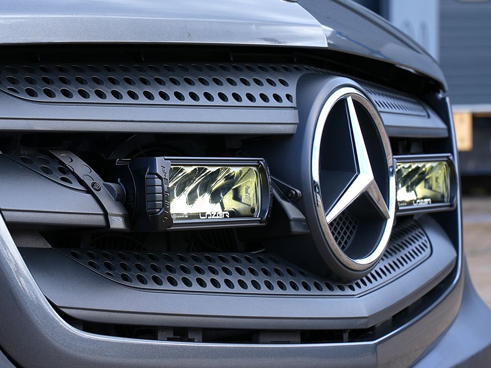LAZER LAMPS Mercedes Sprinter (2013-2017) - Grille Mount Kit (includes: 2x Triple-R 750 Beacon, 1x Grille Mount Brackets, 1x 2L-LP-6C-120)