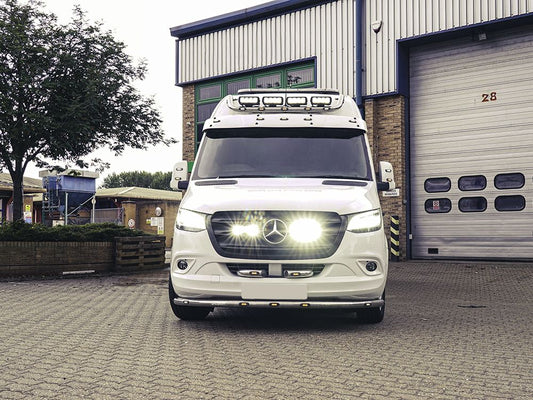 LAZER LAMPS Mercedes Sprinter (2018-Present) - Grille Mount Kit (includes: 2x Triple-R 750 Elite (Gen2), 1x Grille Mount Brackets, 1x 2L-LP-120)