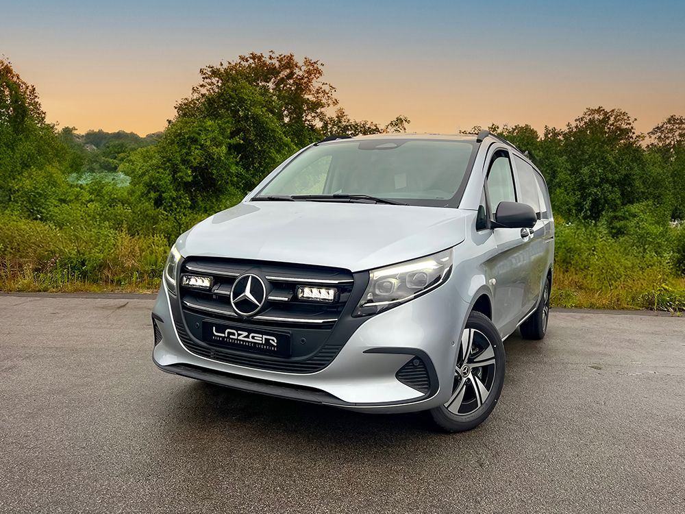 LAZER LAMPS Mercedes Vito (2024+) - Grille Mount Kit (includes: 2x Triple-R 750 Beacon, 1x Grille Mount Brackets, 1x 2L-LP-6C-120)