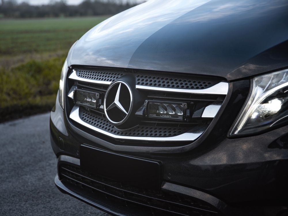 LAZER LAMPS Mercedes Vito (2014-2019)  - Grille Mount Kit (includes: 2x Triple-R 750 Wide, 1x Grille Mount Brackets, 1x 2L-LP-120)