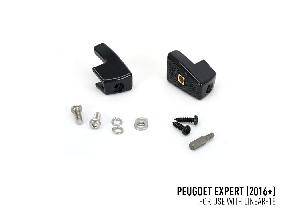 LAZER LAMPS Peugeot Expert (2016+), Vauxhall/Opel Vivaro (2019-Present) & Citroen Dispatch (2016-2023)- Grille Mount Kit (includes: 1x Linear-18 Elite with i-LBA, 1x Grille Mount Brackets, 1x 1L-LP-120)