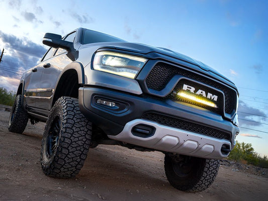 LAZER LAMPS RAM Rebel (2019-2024) - Grille Mount Kit (includes: 1 x Linear-18, 1 x GM-REBEL-01K, 1 x 1L-LP-120)